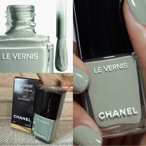 NIB CHANEL Le Vernis Nail Polish cavalier seul dusty Sage Green